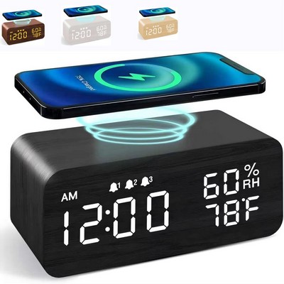 3-in-1 Sunrise Alarm Clock & Wireless Charging Station